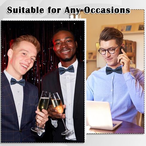 Luckyvestir Bow Tie,Black/Red Bow Ties for Men, Pre-tied Men's Bow Ties, Adjustable Polka Dot Bowtie in Saudi Arabia