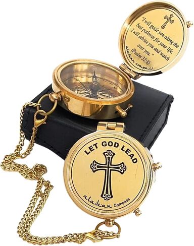 God's Providence Compass for Best Pathway - Holy Communion Gifts Boys, Inspirational Graduation Gifts, Christian Baptism Gifts, Religious Gifts for Him/Her in Kuwait