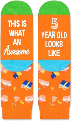 Zmart 5th Birthday Gifts Socks Ideas - Gifts for Girls Boys Age 5, Presents for 5 Year Olds in Saudi Arabia