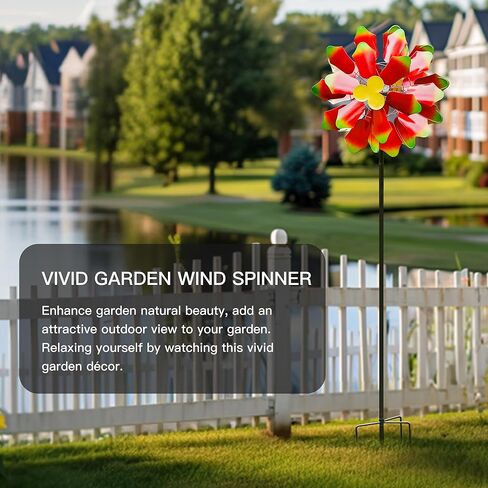 دوارات الرياح الشمسية للحديقة - منحوتات رياح معدنية حركية كبيرة مقاس 88 بوصة ودوارات مع ضوء شمسي، ديكور فني للفناء الربيعي للرياح الخارجية للحديقة والفناء والباب الأمامي in Kuwait