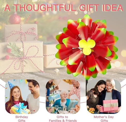 دوارات الرياح الشمسية للحديقة - منحوتات رياح معدنية حركية كبيرة مقاس 88 بوصة ودوارات مع ضوء شمسي، ديكور فني للفناء الربيعي للرياح الخارجية للحديقة والفناء والباب الأمامي in Kuwait