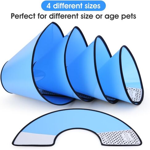 Soft Dog Cone Collar Alternative Small Dogs/Cat, E Cones for Puppy/Kitten to Stop Licking After Surgery, Neuter Recovery Ecollars of Shame Alternatives, Comfortable Paws Comfy Elizabethan Collars in Saudi Arabia