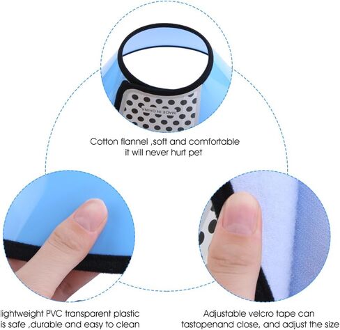 Soft Dog Cone Collar Alternative Small Dogs/Cat, E Cones for Puppy/Kitten to Stop Licking After Surgery, Neuter Recovery Ecollars of Shame Alternatives, Comfortable Paws Comfy Elizabethan Collars in Saudi Arabia