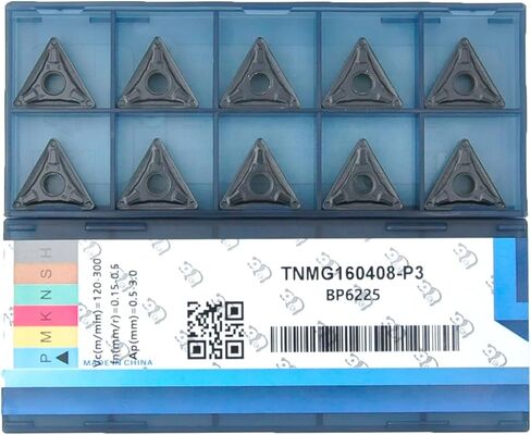 CNC Carbide Inserts TNMG331 / TNMG160404-MD for Metal Cutting Steel, Semi-Finishing chipbreaker for Turning Cutter, 10 PCS. in Kuwait