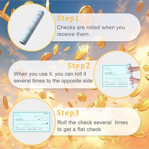 شيك كبير مستدام - شيك كبير مقاس 76.2 سم × 40.64 سم قابل لإعادة الاستخدام، شيك كبير، شيكات كبيرة قابلة لإعادة الاستخدام، لوحة مسح جاف للعروض التقديمية، فحص عرض جامبو مضحك ومضحك، واقعي للأوقاف والتبرعات in Kuwait