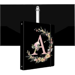 Miwasion Cute Mini 3 Ring Binder for قوي 1 بوصة حلقات دائرية بحجم حرف (5.5 بوصة × 8.5 بوصة) منظم مجلد صغير للوازم المدرسية واللوازم المكتبية (الدب البيج)