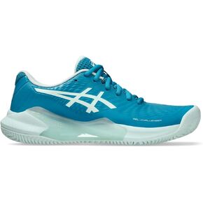 ASICS Women's Gel-Challenger 14 Clay Tennis Shoe, 8, Blue Expanse/Illuminate Yellow