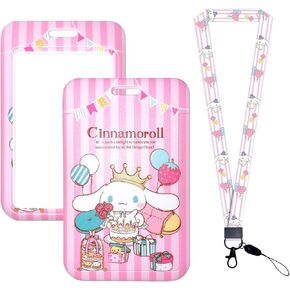 حامل شارة هوية كرتونية لطيفة مع حبل قصير، حامل بطاقة ائتمان الهوية، حبال كرتونية لشارات الهوية، حبل سلسلة مفاتيح Kawaii للفتيات والنساء هدية للممرضات (قطعة واحدة) in Kuwait