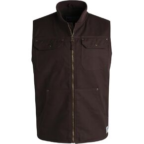 Bass Creek Outfitters Men's Workwear Vest - Heavyweight Sherpa Lined Duck Canvas Vest