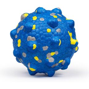 Upgrade Dog Balls for Aggressive Chewers, Indestructible Tennis Balls for Dogs, Durable Bouncy Dog Toy Balls, Interactive Dog Toys for Fetch Game, Lightweight Floating Dog Toys(Blue+Yellow Medium) in Kuwait