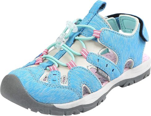 Northside Boys' Burke SE Fisherman Sandal, black/red, 11 M US Toddler in Kuwait