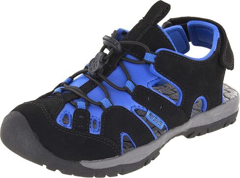Northside Boys' Burke SE Fisherman Sandal, black/red, 11 M US Toddler in Saudi Arabia