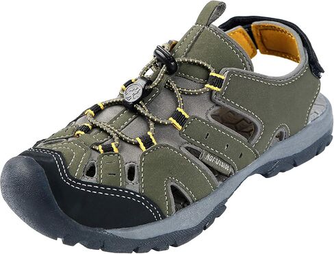 Northside Boys' Burke SE Fisherman Sandal, black/red, 11 M US Toddler in Saudi Arabia