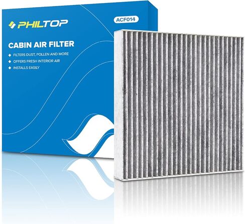 PHILTOP Cabin Air Filter, Replacement for Jetta 1993-2005, Passat 2001-2005, Golf 1993-2006, Premium ACF053(CF8644A) Cabin Filter with Activated Carbon Clean Airflow, Filter Up Dust Pollen in Saudi Arabia