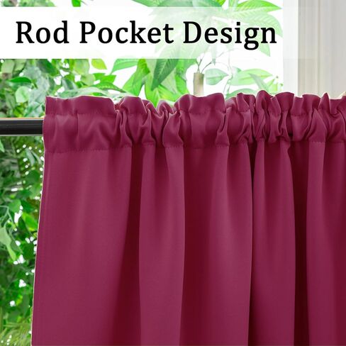 Yancorp Beige Blackout Curtains Thermal Insulated Window Treatment 63 Inches Long 2 Panels Set for Bedroom or Living Room (2 Panels), 34 in x 63 in, Beige in Kuwait