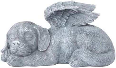 MOOCOCO Angel Dog Cat Memorial Stones Statue, Pet Memorial Stones, Pet Memorial Tombstone Garden Decor Puppy Tombstone Sculpture Ornaments (Angel CAT) in Saudi Arabia