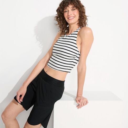 Lands' End Womens Comfort Waist 9in Swim Short Panty New Deep Sea Navy Regular 14 in Saudi Arabia