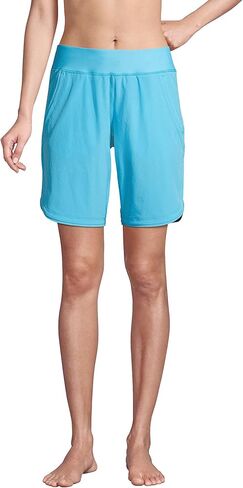 Lands' End Womens Comfort Waist 9in Swim Short Panty New Deep Sea Navy Regular 14 in Saudi Arabia