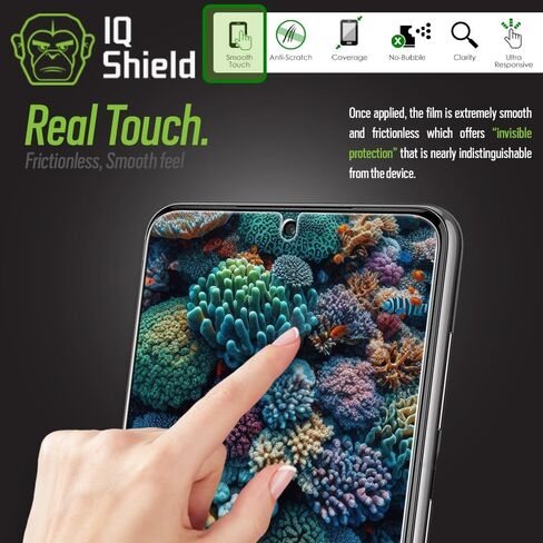 IQShield 2 Pack Screen Protector for Samsung Galaxy S22 Plus / S22+Plus 5G Case Friendly Easy Installation Fingerprint Unlock Anti-Bubble Clear TPU Film in Kuwait