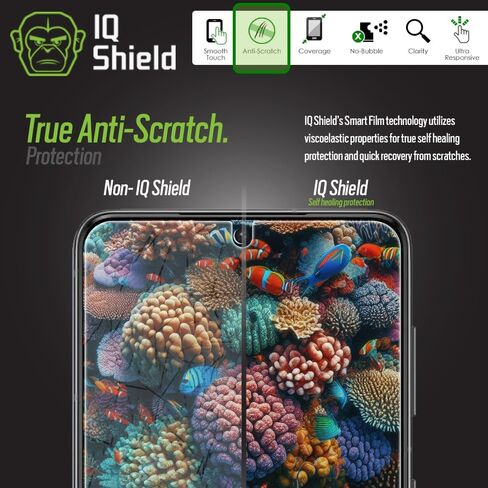 IQShield 2 Pack Screen Protector for Samsung Galaxy S22 Plus / S22+Plus 5G Case Friendly Easy Installation Fingerprint Unlock Anti-Bubble Clear TPU Film in Kuwait