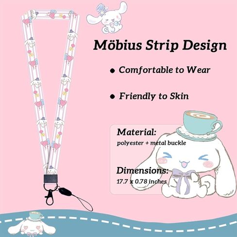 حامل شارة هوية كرتونية لطيفة مع حبل قصير، حامل بطاقة ائتمان الهوية، حبال كرتونية لشارات الهوية، حبل سلسلة مفاتيح Kawaii للفتيات والنساء هدية للممرضات (قطعة واحدة) in Kuwait