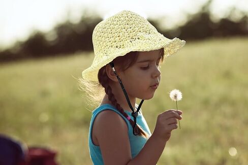 Jastore Little Girl Kids Summer Straw Hat Toddler Girls Wide Brim Floppy Beach Sun Hat Outdoor Sun Hat in Saudi Arabia