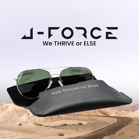 J-Force - نظارات شمسية Aviator خفيفة الوزن للرجال نظارات شمسية مستقطبة عصرية تكتيكية مع حماية من الأشعة فوق البنفسجية. in Kuwait