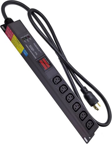 مركز البيانات 240 فولت 50Amp خزانة الخادم L6-50P 8 منافذ IEC C13 PDU متر PDU سبائك الألومنيوم رف نوع مقبس الطاقة in Kuwait