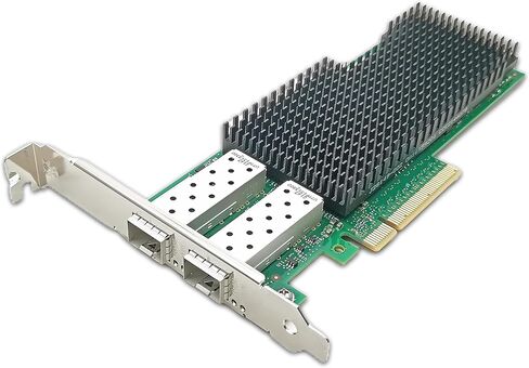 بطاقة شبكة 10 جيجا بايت PCI-E NIC 10 جيجا رباعية المنافذ SFP+ إيثرنت محول LAN متقارب CNA متوافق مع Intel X710-DA4 PCI Express 3.0 x8/x16 دعم خادم الشبكات Windows/Linux/VMware in Kuwait