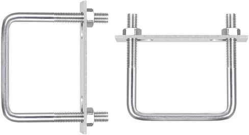 M8x60x90mm(ThreadxWxL) Square U Bolt - 2Pack - Good for Trailer Pipe Replacement Parts - 304 Stainless Steel U Shape Bolts in Saudi Arabia