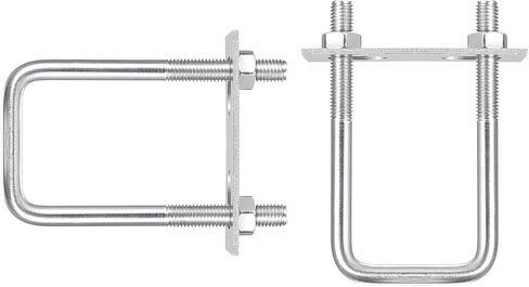 M8x60x90mm(ThreadxWxL) Square U Bolt - 2Pack - Good for Trailer Pipe Replacement Parts - 304 Stainless Steel U Shape Bolts in Saudi Arabia