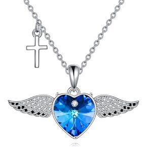 YONFQE Inspirational Necklace Sterling Silver You are Braver Than You Believe Awareness Pendant Hummingbird Jewelry Birthday Graduation Gift for Women Girls
