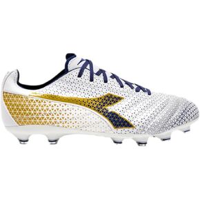 Diadora Brasil Elite 2 LT LP12 Firm Ground Soccer Shoe - Ultra-Soft, Water-Resistant Full-Grain Calfskin Upper, Non-Stretch Fabric Lining, Non-Slip PU Heel Lining, Insole with Flex Points
