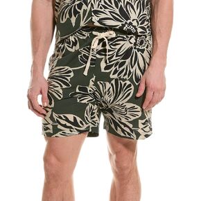 Velvet by Graham & Spencer Men's Colt Printed Woven Short, Catalina, L