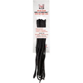 Kg's XTREME Heavy Duty Boot Laces made from 100% Kevlar and Nylon, Virtually Indestructible Boot Laces (Black, 45")