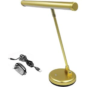 Vantone LED Lamp for Upright Piano, LED Piano Light, Piano Lights for Sheet Music Illumination, Aluminium Alloy Made LED Desk Lamp, Durable LED Reading Light (Black)