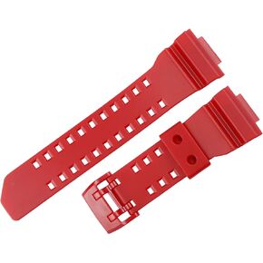 16mm Rubber Resin Strap Replacement for casio G-Shock GA400 GA-400GB Men's Watch Strap