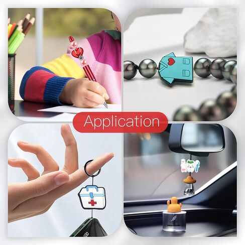 Cat Focal Beads for Pens, Silicone Focal Beads Bulk for Bead Pens Keychain Bracelet Jewelry Making (8Pcs Cats) in Kuwait