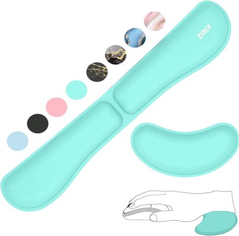 ZIBLY Wrist Rest Keyboard and Mouse Set - Anti-Skid Non Slip Ergonomic Wrist Cushion Support Pad - Easy Typing,Pain Relief - Premium Memory Foam for Work from Home Gaming Computer Laptop in Kuwait