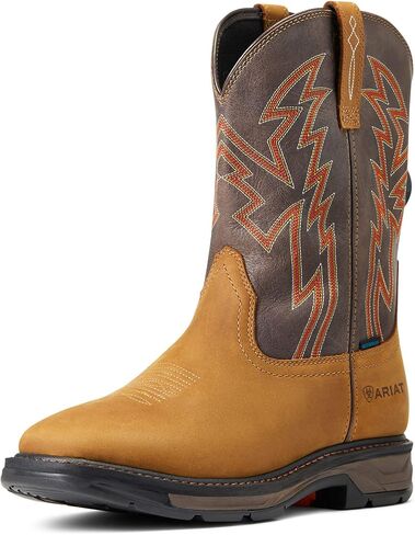 Ariat Mens WorkHog XT BOA Waterproof Work Boot Aged Bark/Brown 15 Wide in Saudi Arabia