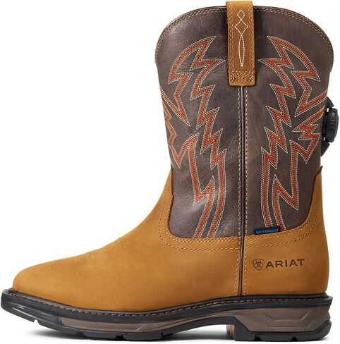 Ariat Mens WorkHog XT BOA Waterproof Work Boot Aged Bark/Brown 15 Wide in Saudi Arabia