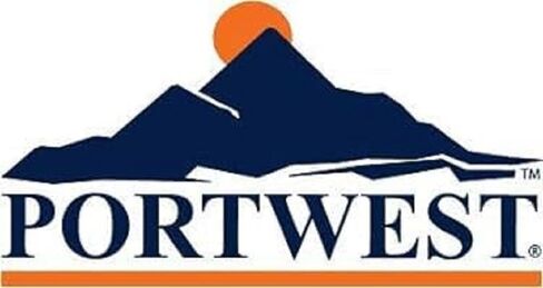 معطف مطر كلاسيكي من Portwest F438 للرجال من Iona مقاوم للماء وعاكس للمطر طويل باللون الأزرق الداكن in Kuwait