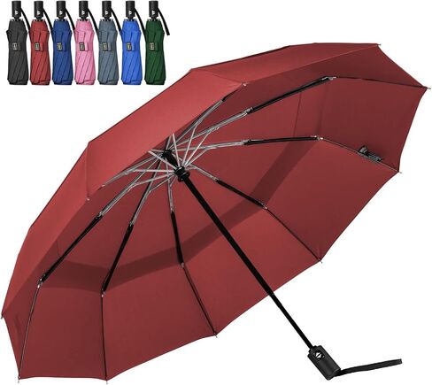 مظلة LANBRELLA مظلة سفر مدمجة مقاومة للرياح تفتح تلقائيًا وتغلق للمطر in Kuwait