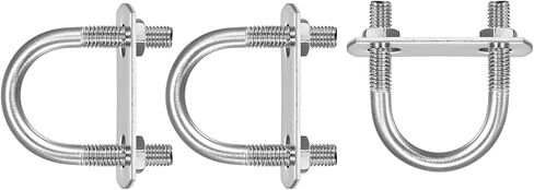 M6x38x58mm(ThreadxWxL) Round U Bolt - 3Pack - Good for Trailer Pipe Replacement Parts - 304 Stainless Steel U Shape Bolts in Saudi Arabia