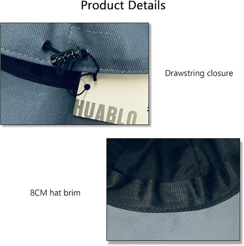 huablo]Womens Sun Hat Wide Brim Hat UV Protection Hiking Fishing Hats Suitable for Available in All Seasons 10P- XEDBMao in Saudi Arabia