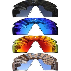 Vonxyz Set of 4 Lenses Replacement for Oakley M Frame 2.0 Strike Sunglass Combo Pack
