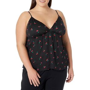City Chic Plus Size Cherie Sleep CAMI in Rose Cherry, Size 20