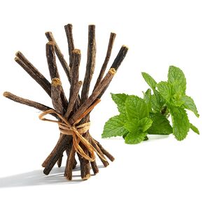Aroma Depot Mango Flavored Licorice Root Chew Sticks - 8 oz. for Oral Health, 100% Pure Natural, 6.5-7 inches Long