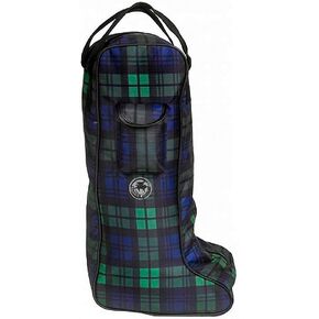 Centaur Classic Lined Blackwatch Plaid Tall Boot Carry Bag, One Size