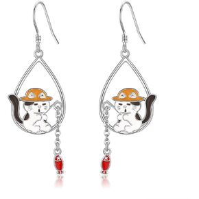 Colorful Parrot Dangle Earrings Sterling Silver Colorful CZ Bird Earring for Women Parrot Jewelry Gifts for Women Girls